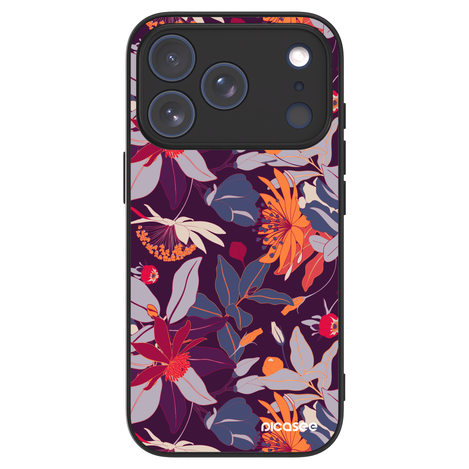 Picasee ULTIMATE CASE MagSafe pro Apple iPhone 17 Pro - Purple Leaf