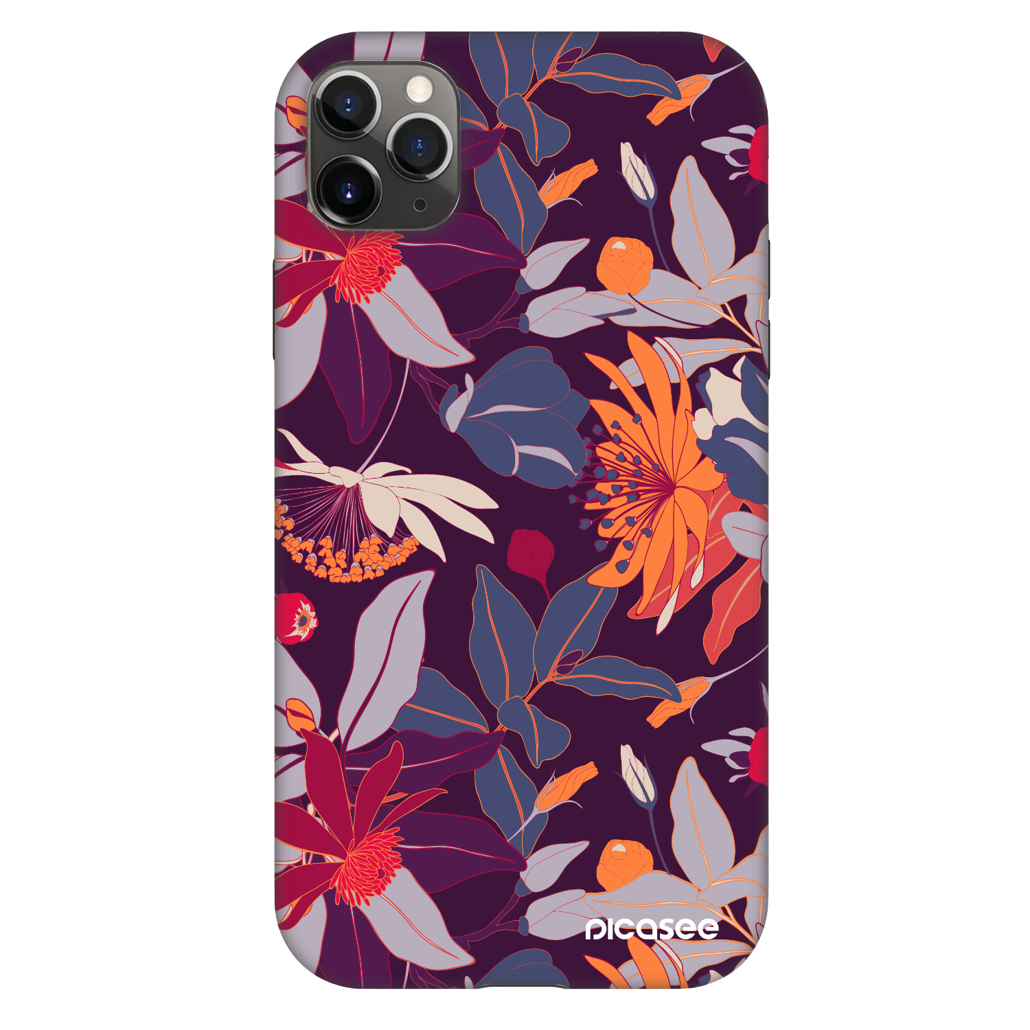 Picasee Fashion Case pro Apple iPhone 11 Pro Max - Purple Leaf
