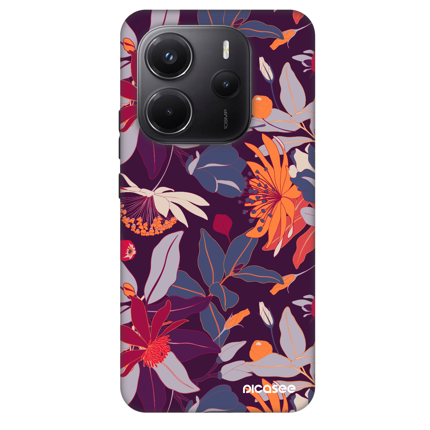 Picasee Fashion Case pro Xiaomi Redmi Note 14 5G - Purple Leaf