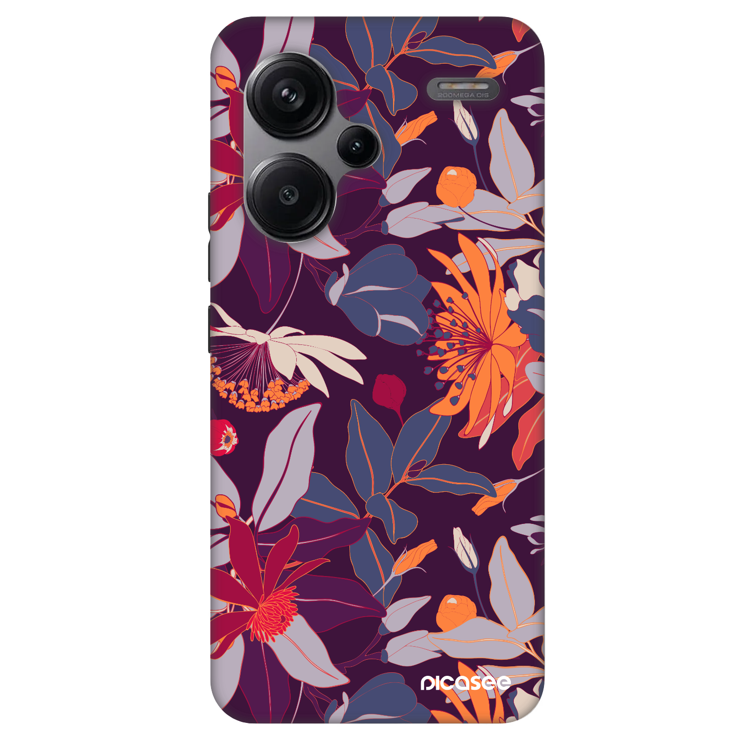 Picasee Fashion Case pro Xiaomi Redmi Note 13 Pro+ 5G - Purple Leaf
