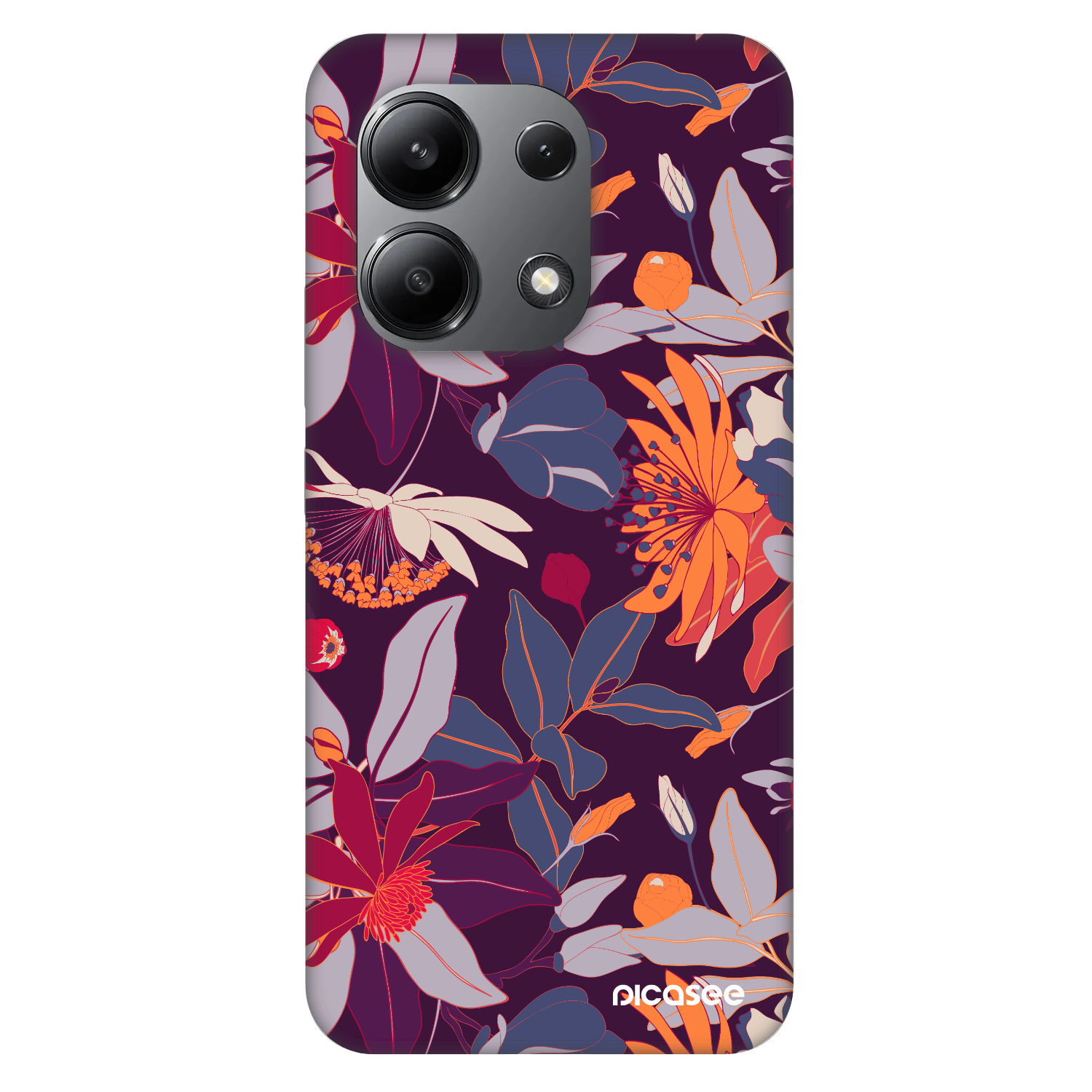 Picasee Fashion Case pro Xiaomi Redmi Note 13 4G - Purple Leaf