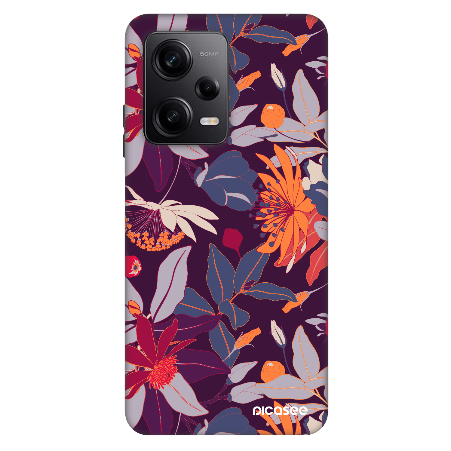 Picasee Fashion Case pro Xiaomi Redmi Note 12 Pro+ 5G - Purple Leaf