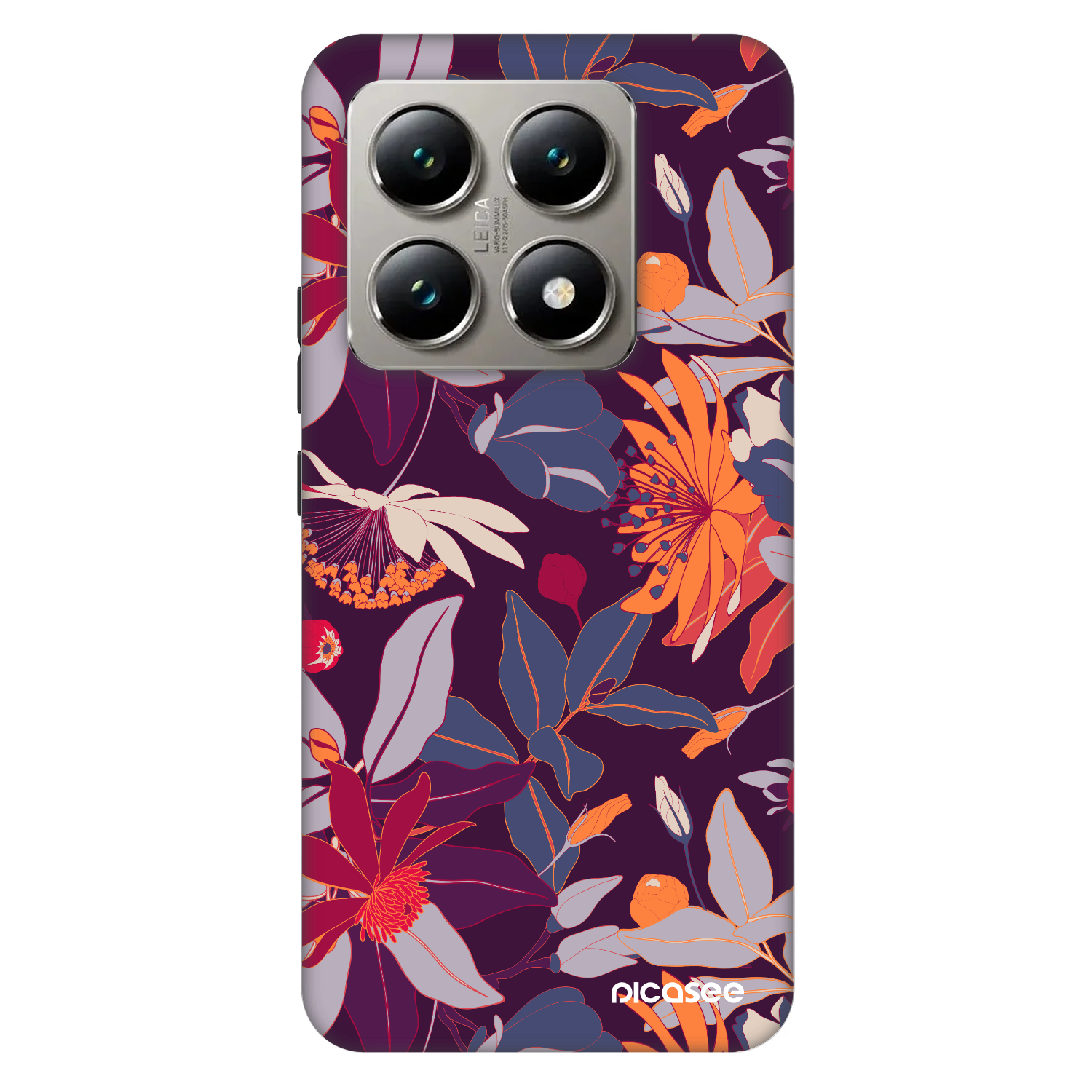 Picasee Fashion Case pro Xiaomi 14T Pro - Purple Leaf