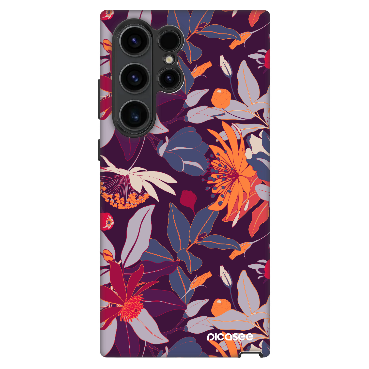 Picasee Fashion Case pro Samsung Galaxy S22 Ultra 5G - Purple Leaf