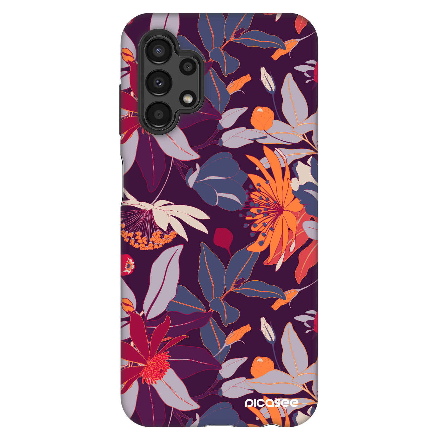Picasee Fashion Case pro Samsung Galaxy A13 4G A135 - Purple Leaf