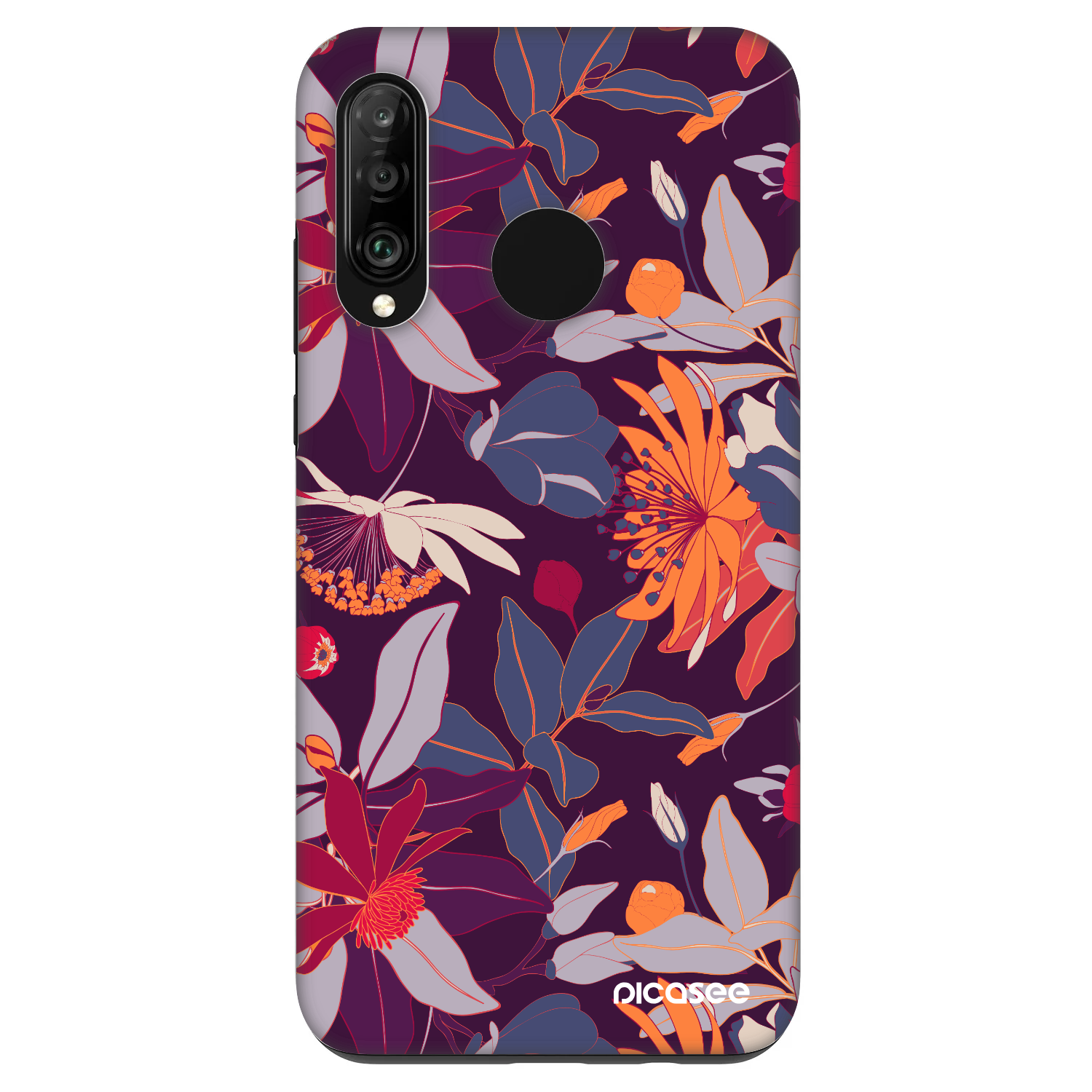 Picasee Fashion Case pro Huawei P30 Lite - Purple Leaf