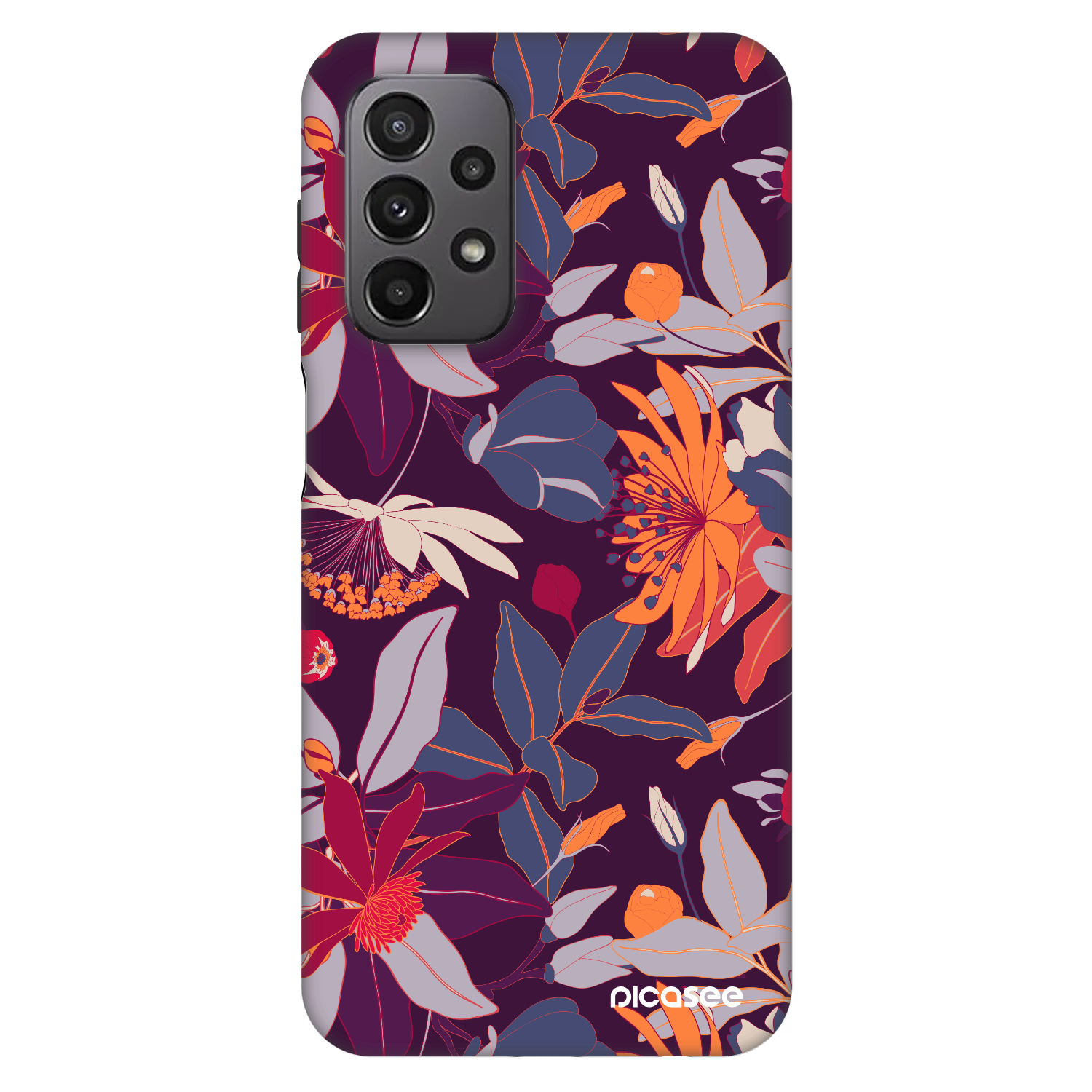 Picasee Fashion Case pro Samsung Galaxy A23 A235F 4G - Purple Leaf