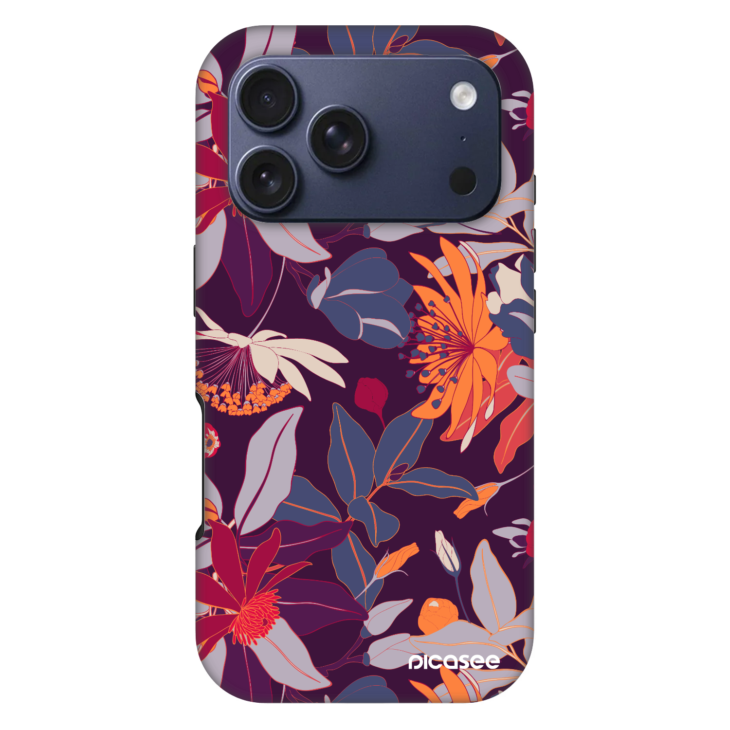 Picasee Fashion Case MagSafe Apple iPhone 17 Pro - Purple Leaf