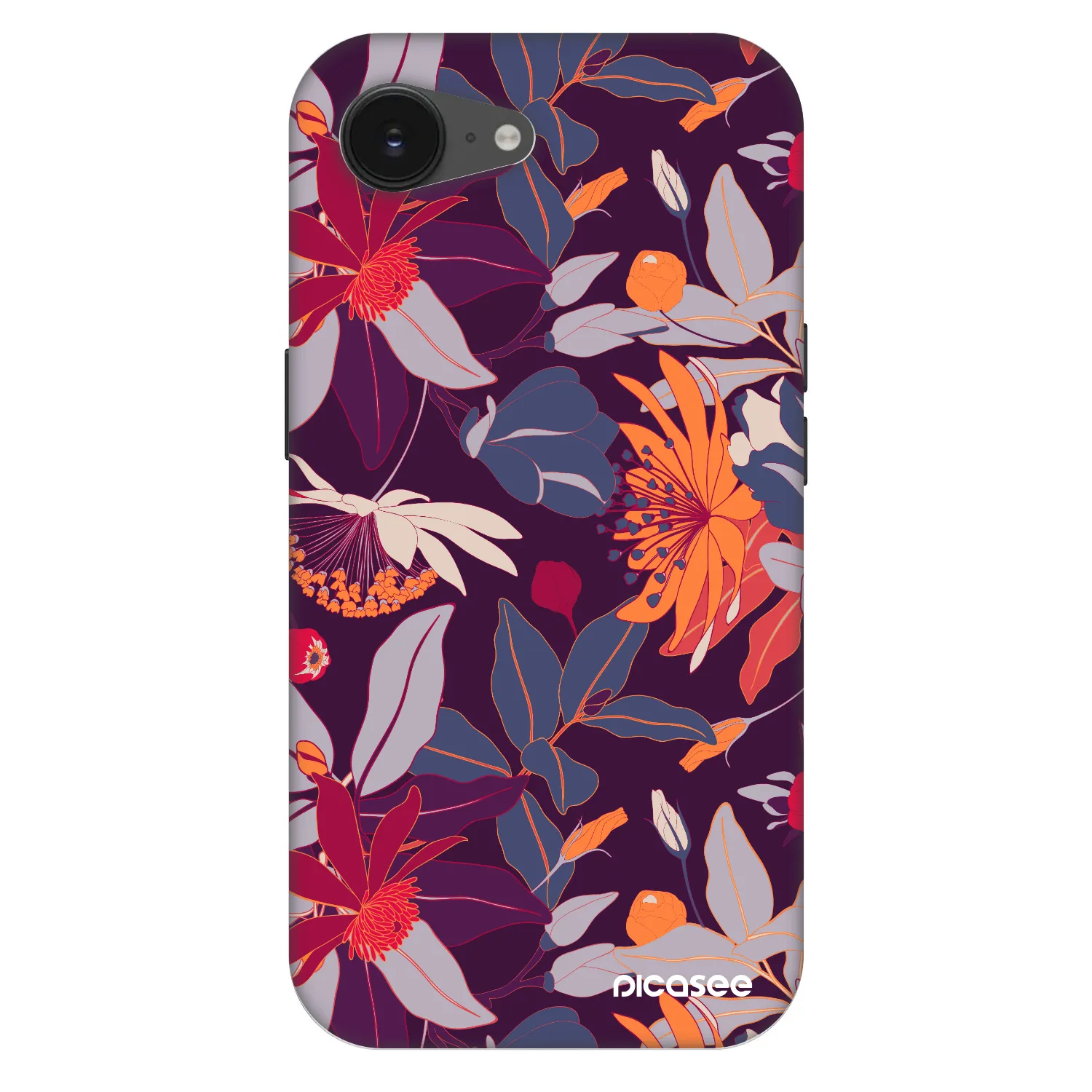 Picasee Fashion Case MagSafe Apple iPhone 17e - Purple Leaf