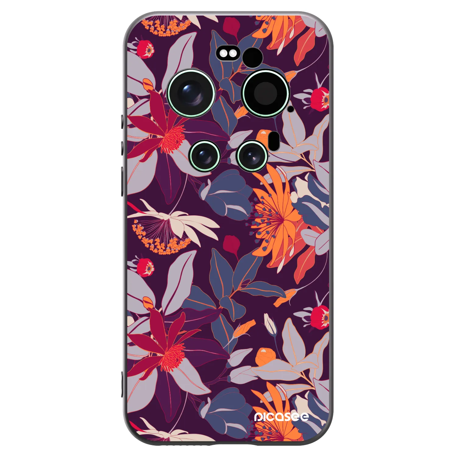Picasee silikonový černý obal pro Xiaomi 17 Ultra - Purple Leaf