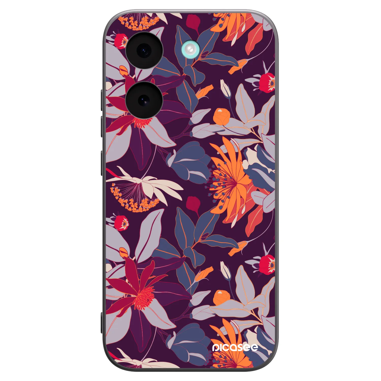 Picasee silikonový černý obal pro Xiaomi Poco X8 Pro - Purple Leaf
