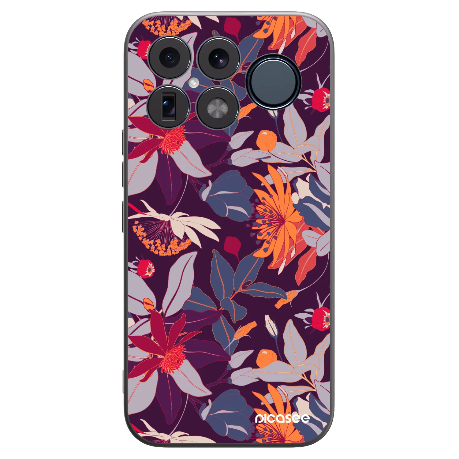 Picasee silikonový černý obal pro Xiaomi Poco F8 Ultra - Purple Leaf