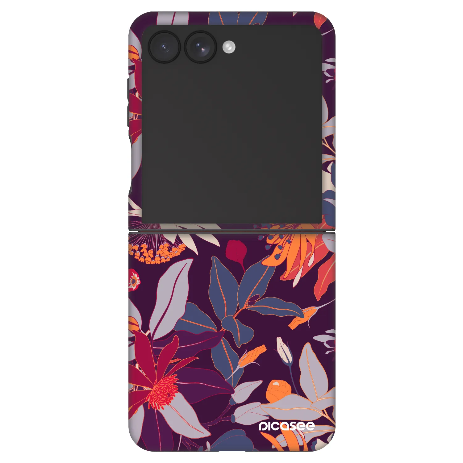 Picasee Fashion Case pro Samsung Galaxy Z Flip7 5G - Purple Leaf
