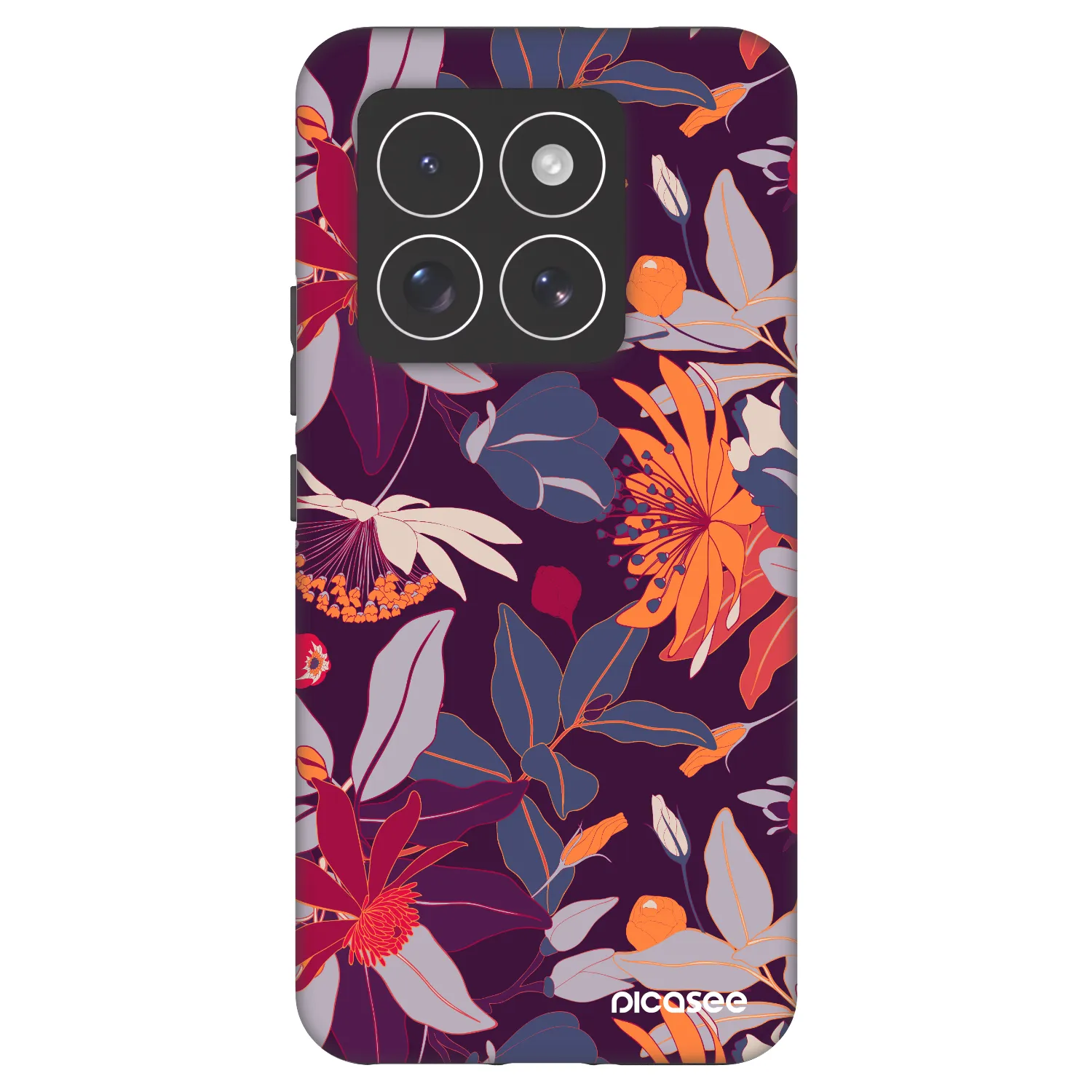 Picasee Fashion Case pro Xiaomi 14 Pro - Purple Leaf