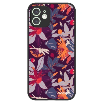 Picasee ULTIMATE CASE pro Apple iPhone 12 - Purple Leaf