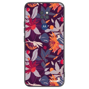 Obal pro Motorola Moto G9 Play - Purple Leaf