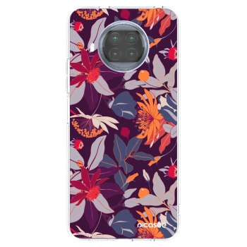Picasee silikonový průhledný obal pro Xiaomi Mi 10T Lite - Purple Leaf