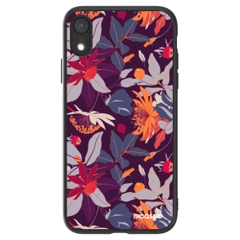 Picasee ULTIMATE CASE pro Apple iPhone XR - Purple Leaf