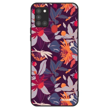 Obal pro Samsung Galaxy A21s - Purple Leaf
