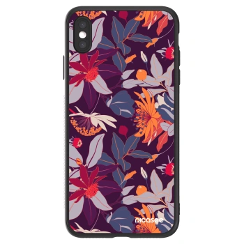 Picasee ULTIMATE CASE pro Apple iPhone XS Max - Purple Leaf