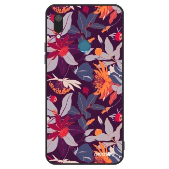 Obal pro Huawei Y7 2019 - Purple Leaf
