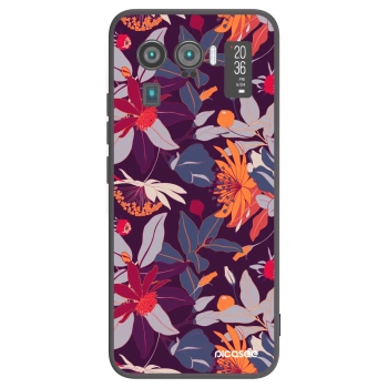 Picasee silikonový černý obal pro Xiaomi Mi 11 Ultra - Purple Leaf