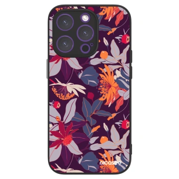 Picasee ULTIMATE CASE pro Apple iPhone 14 Pro - Purple Leaf