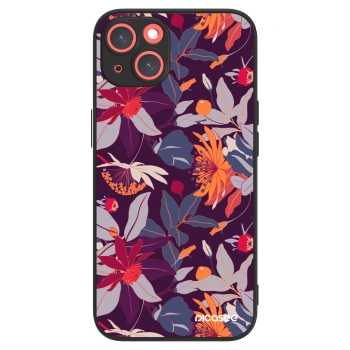 Picasee ULTIMATE CASE MagSafe pro Apple iPhone 13 - Purple Leaf
