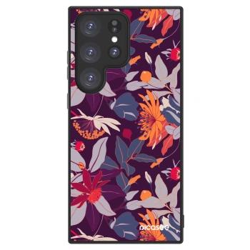 Picasee ULTIMATE CASE pro Samsung Galaxy S23 Ultra 5G - Purple Leaf