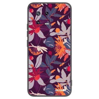 Picasee silikonový černý obal pro Xiaomi 13 Pro - Purple Leaf