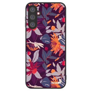 Picasee ULTIMATE CASE pro Samsung Galaxy A14 4G A145R - Purple Leaf