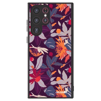 Picasee ULTIMATE CASE PowerShare pro Samsung Galaxy S22 Ultra 5G - Purple Leaf