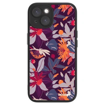 Obal pro Apple iPhone 15 - Purple Leaf