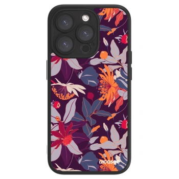 Picasee ULTIMATE CASE pro Apple iPhone 15 Pro - Purple Leaf