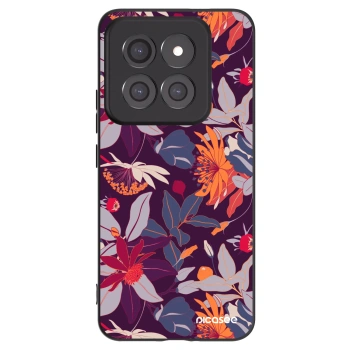 Picasee silikonový černý obal pro Xiaomi 14 Pro - Purple Leaf
