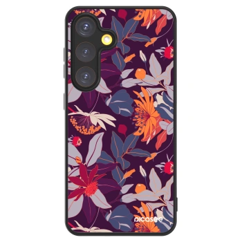 Picasee ULTIMATE CASE pro Samsung Galaxy S24 S921B 5G - Purple Leaf