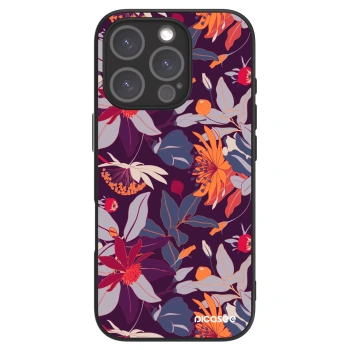Obal pro Apple iPhone 16 Pro - Purple Leaf