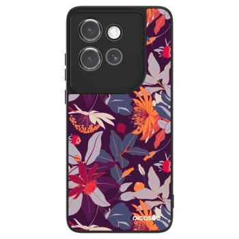 Obal pro Motorola Edge 50 Neo - Purple Leaf