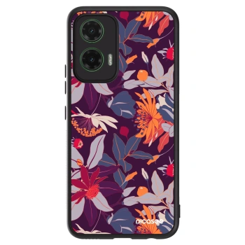 Obal pro Motorola Moto G35 5G - Purple Leaf
