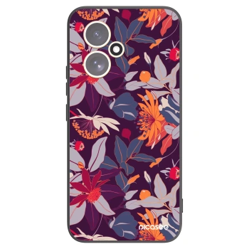 Picasee silikonový černý obal pro Honor 400 5G - Purple Leaf
