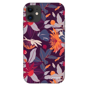 Obal pro Apple iPhone 11 - Purple Leaf