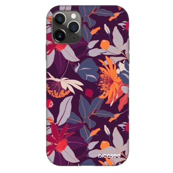 Obal pro Apple iPhone 11 Pro - Purple Leaf
