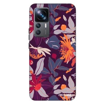 Obal pro Xiaomi 12T Pro - Purple Leaf