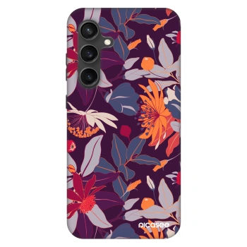 Obal pro Samsung Galaxy S24 FE S721B - Purple Leaf