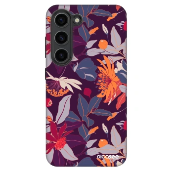 Obal pro Samsung Galaxy S23 5G - Purple Leaf