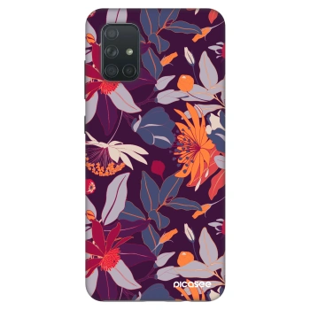 Obal pro Samsung Galaxy A71 A715F - Purple Leaf