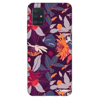 Obal pro Samsung Galaxy A51 A515F - Purple Leaf