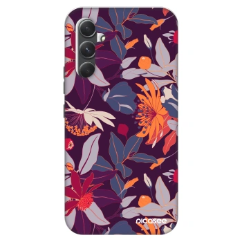 Obal pro Samsung Galaxy A34 5G A346B - Purple Leaf