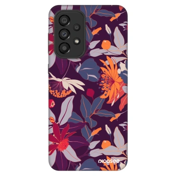 Obal pro Samsung Galaxy A33 5G A336 - Purple Leaf