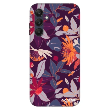 Obal pro Samsung Galaxy A25 A256B 5G - Purple Leaf